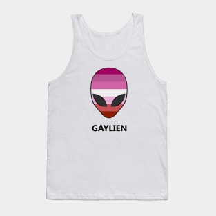 Lesbian Pride Flag Gaylien Tank Top